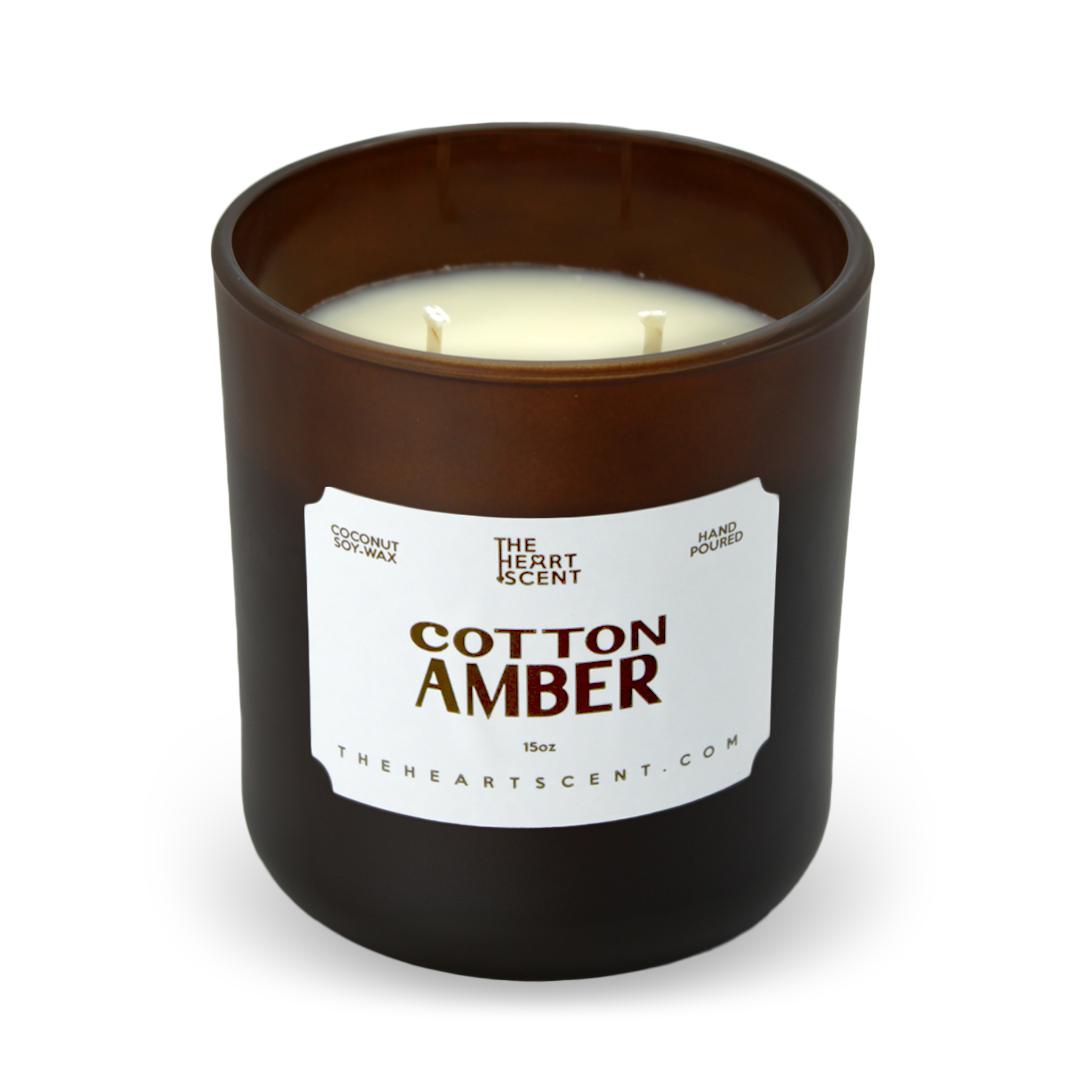 Cotton Amber Candle
