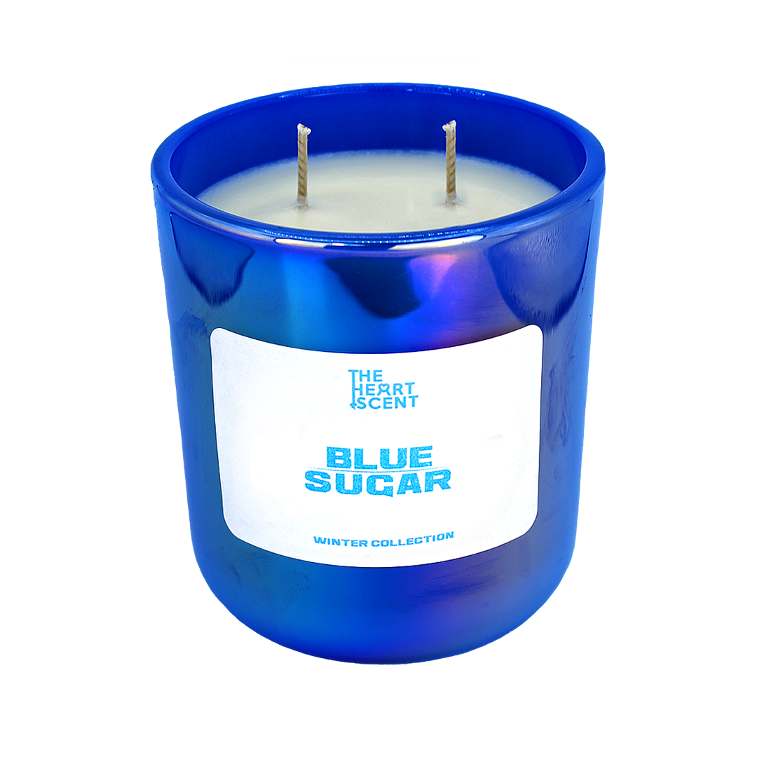 Blue Sugar Candle