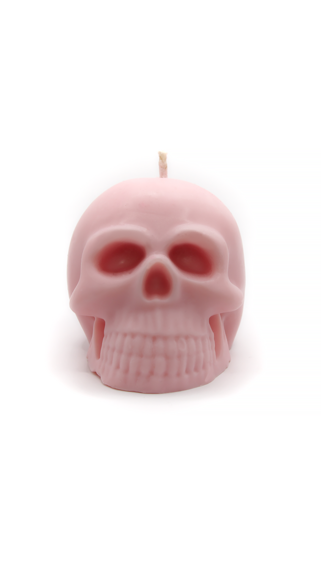 Pink Skull Candle