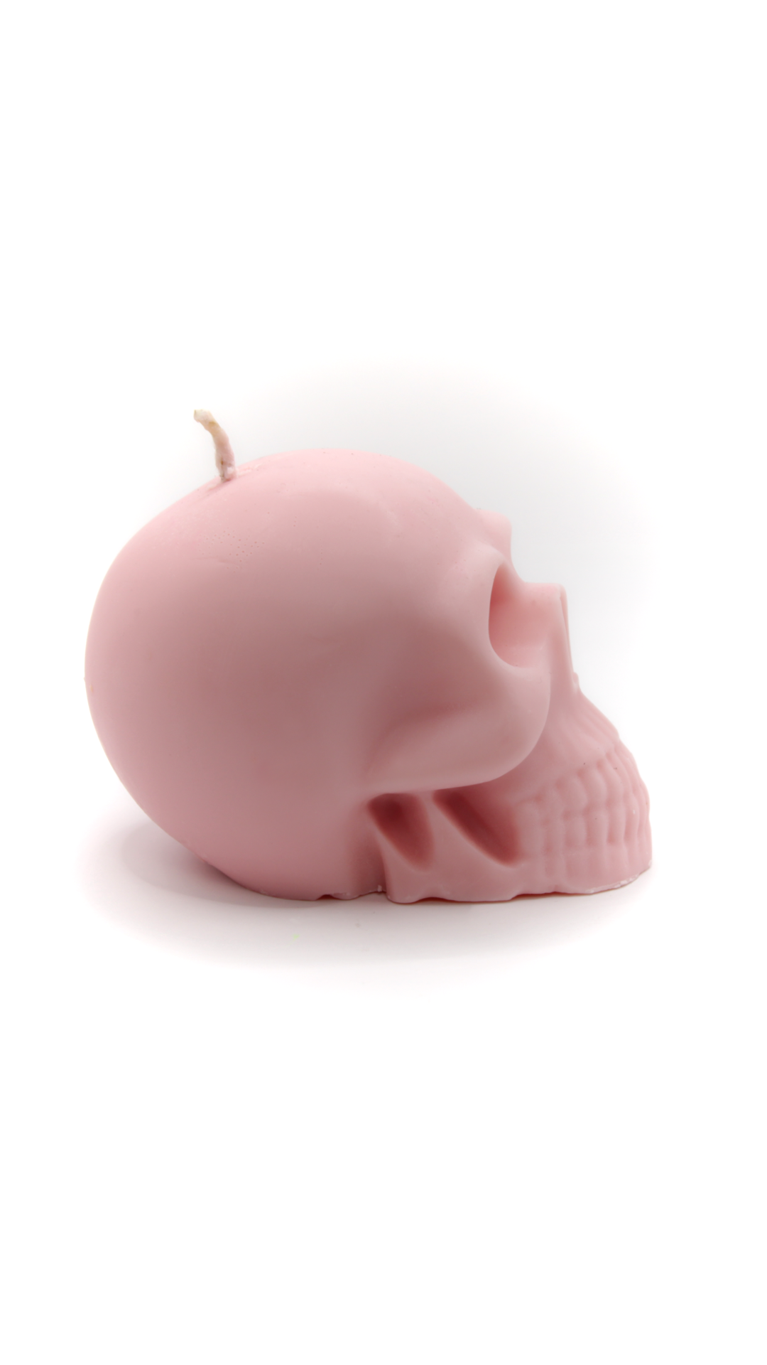 Pink Skull Candle