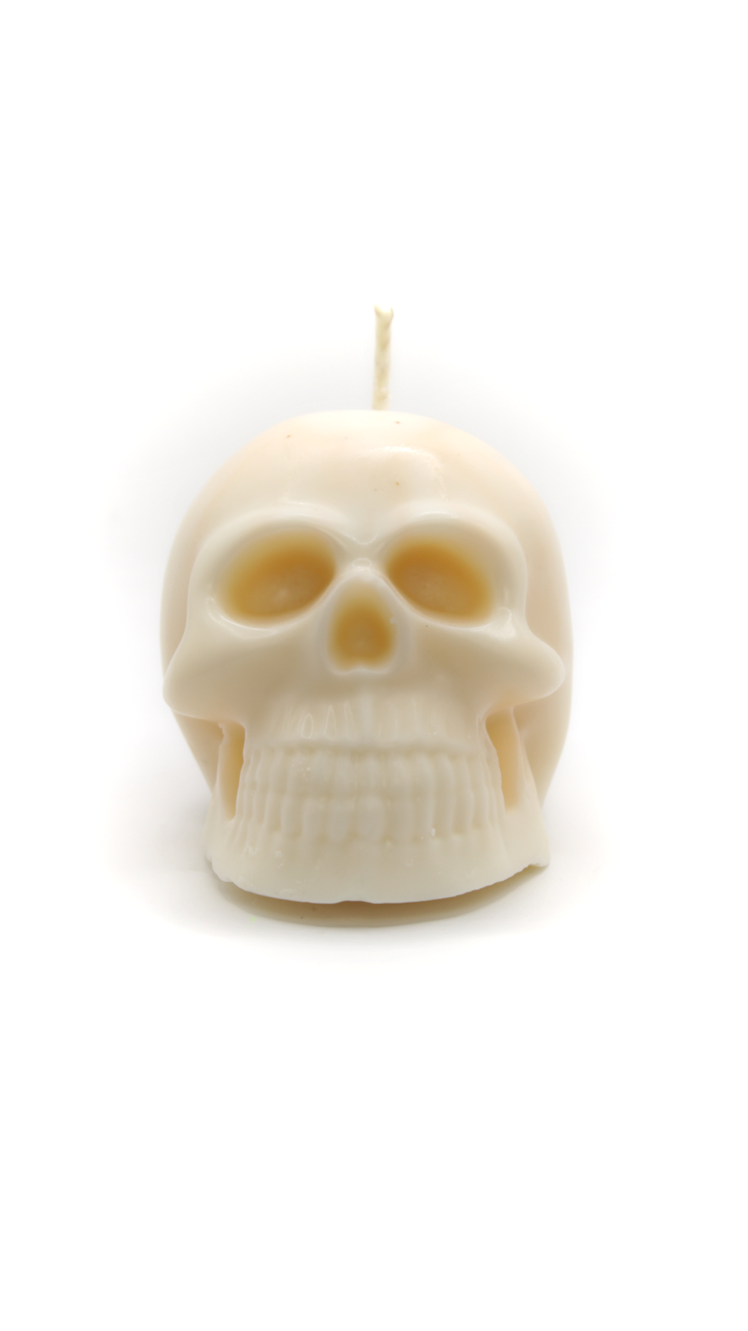 White Skull Candle